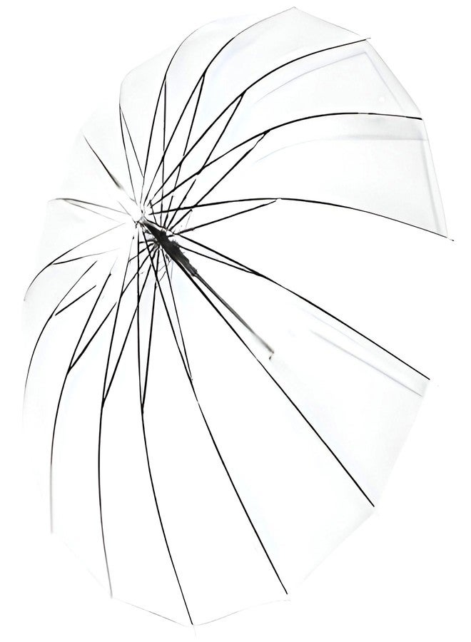 كونتاكتس مظلة كونتاكتس شفافة للجنسين - مظلة قبة شفافة بمقبض خطافي | مقاومة للرياح وأنيقة للحماية من المطر في المناسبات وجلسات التصوير والاستخدام اليومي - Image 2